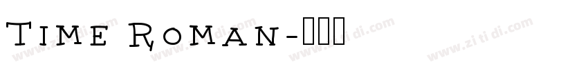 Time Roman字体转换
